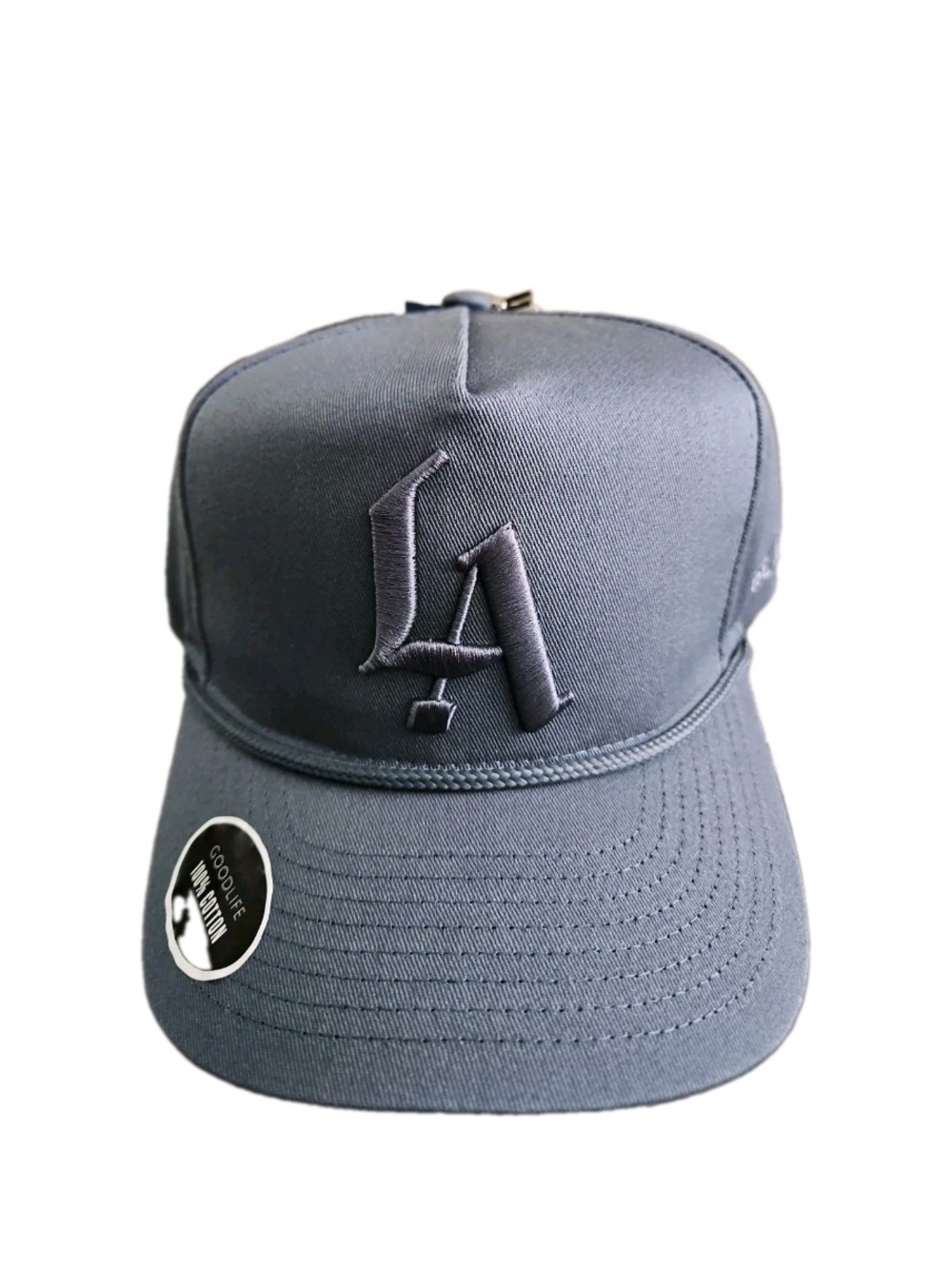 GoodLife Hat Corduroy rope snapback LA embroidered Blue